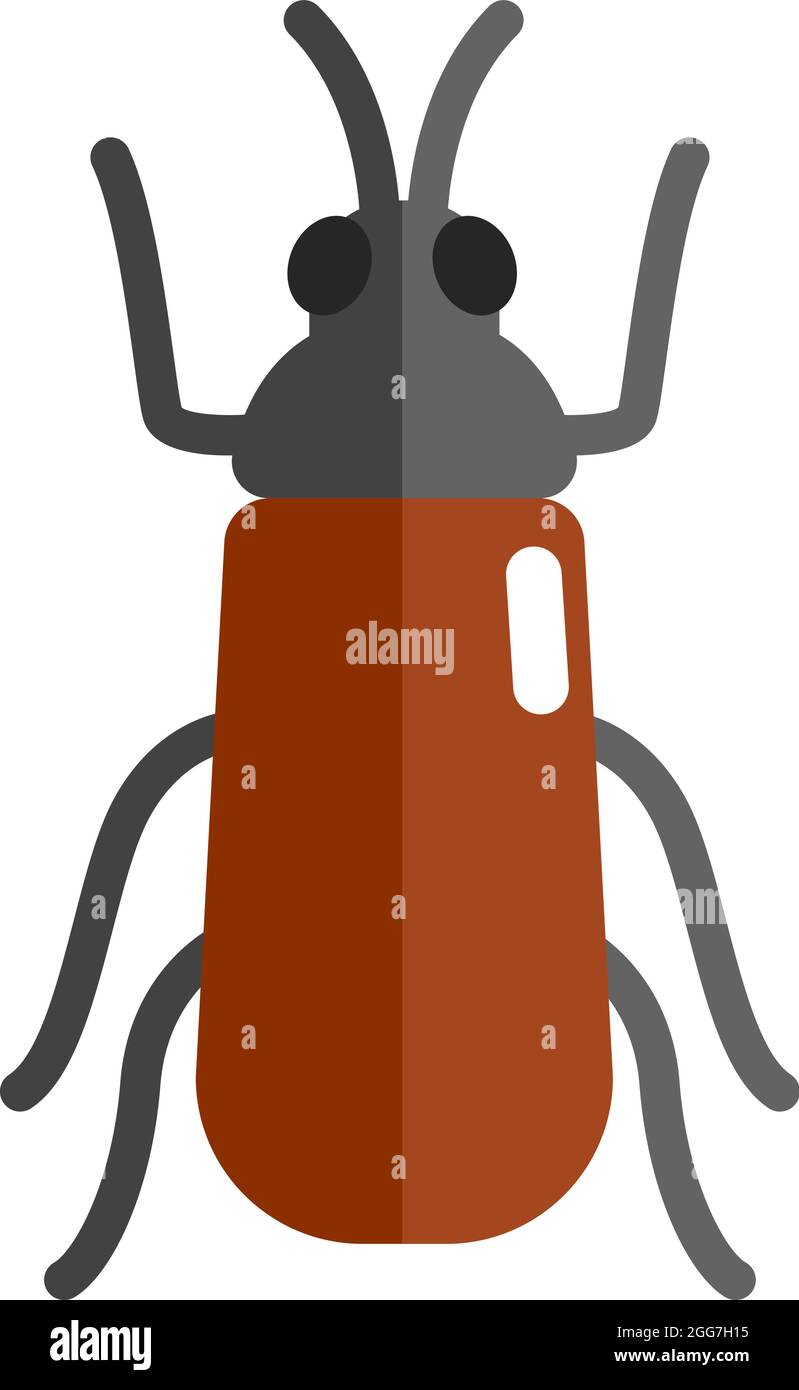 Käferkäfer, Symbolillustration, Vektor auf weißem Hintergrund Stock Vektor