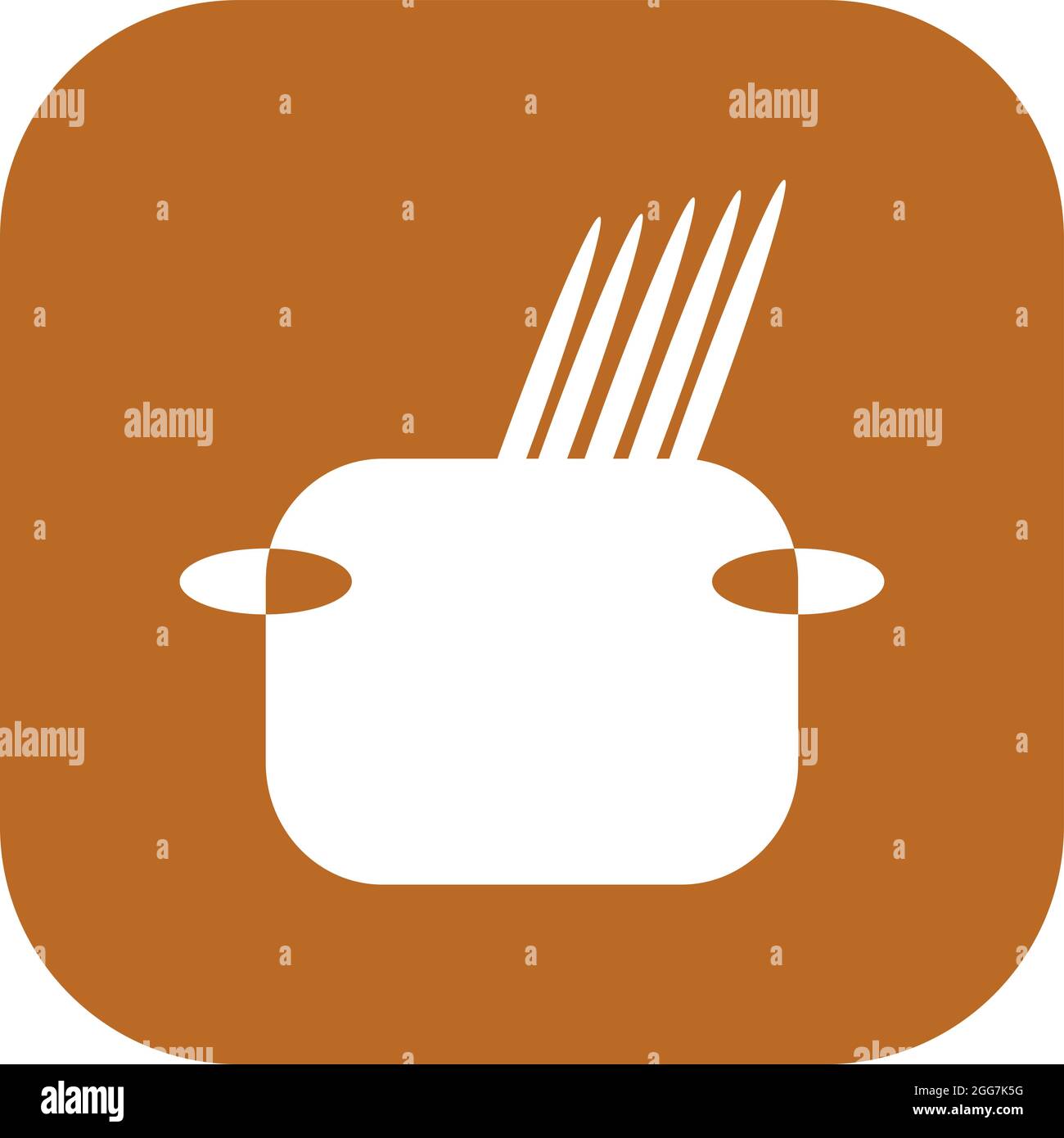 Kochen koreanische chapagetti, Symbol Illustration, Vektor auf weißem Hintergrund Stock Vektor