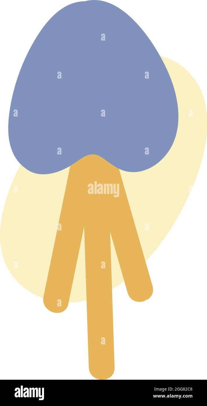 Quallen, Illustration, auf weißem Hintergrund. Stock Vektor