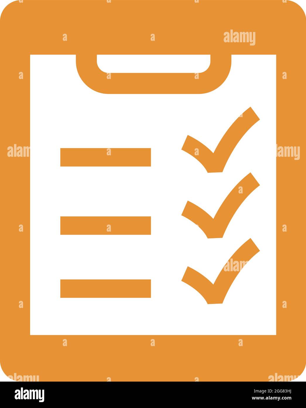 Logistik-Set-Liste, Abbildung, auf weißem Hintergrund. Stock Vektor