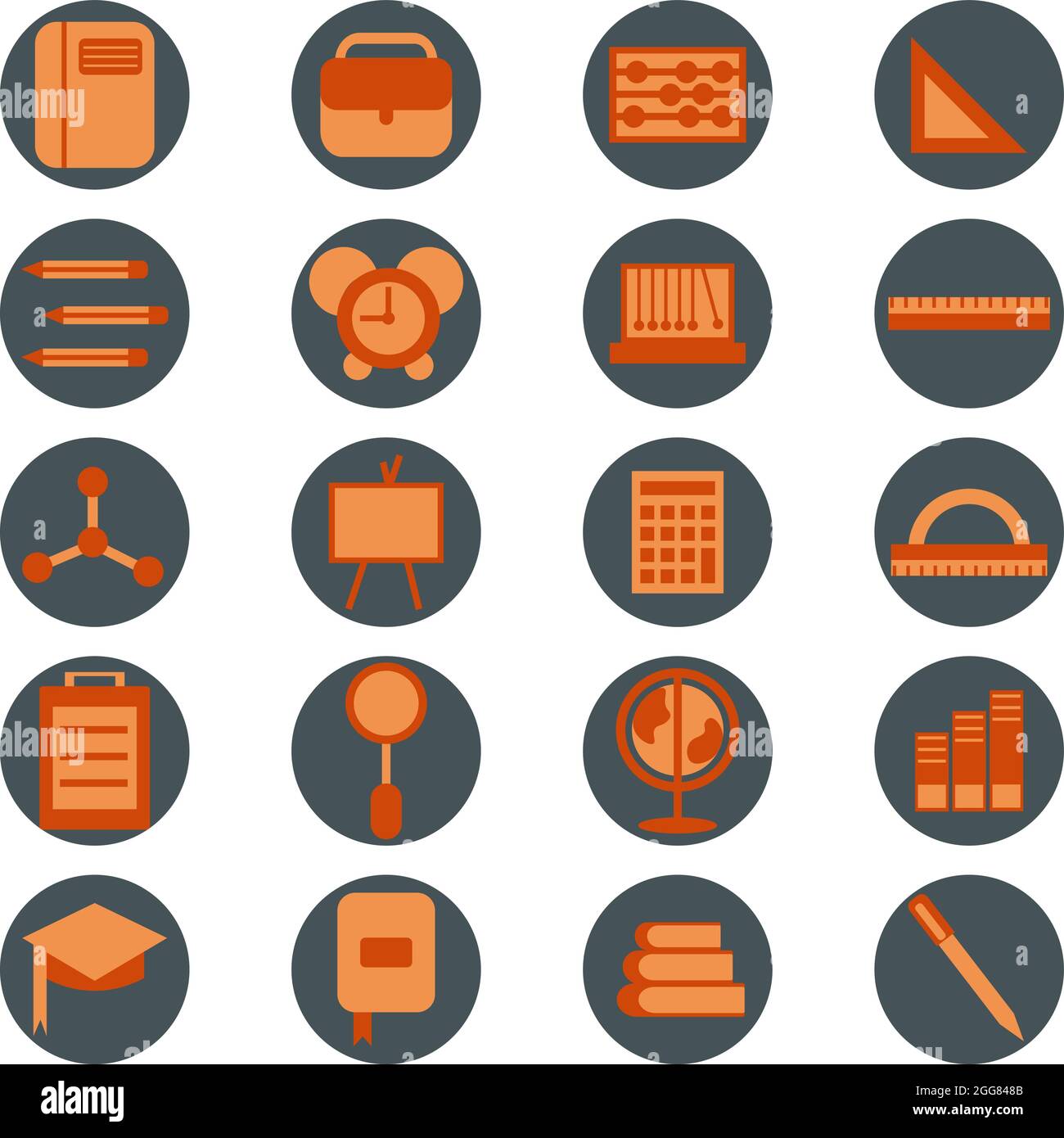 Science class, Illustration, auf weißem Hintergrund. Stock Vektor