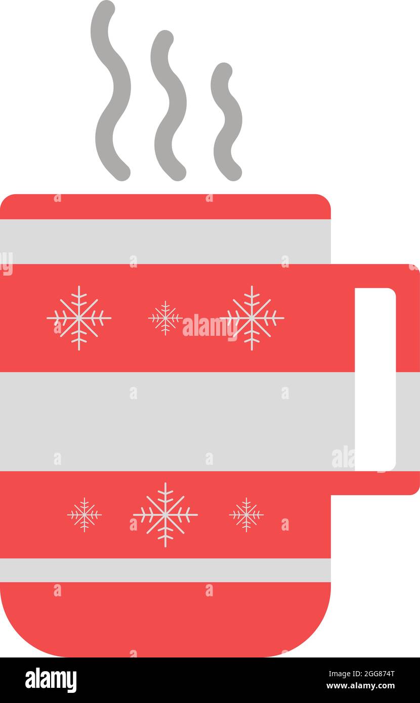 Heiße Schokolade, Illustration, auf weißem Hintergrund. Stock Vektor