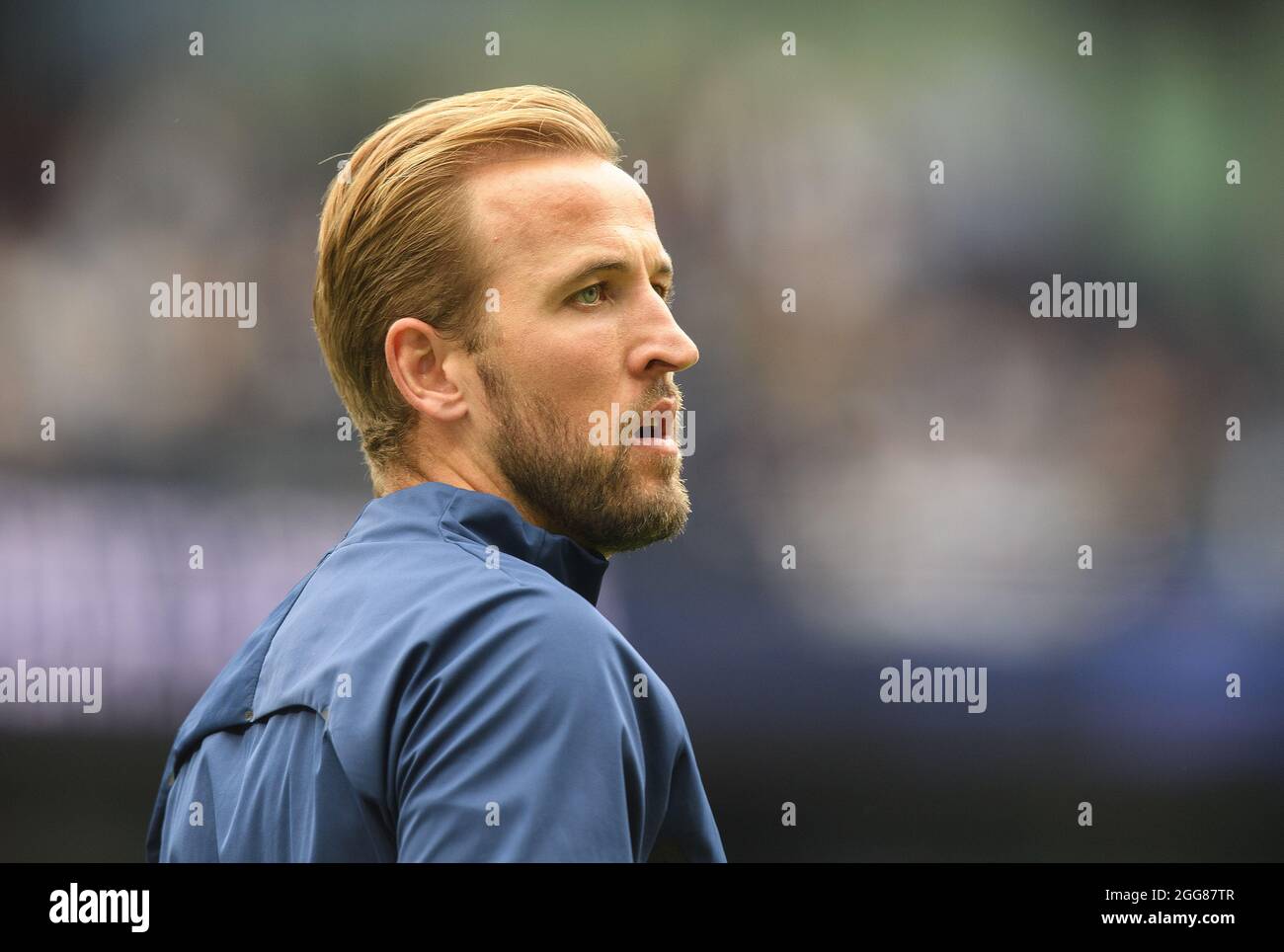 London, Großbritannien. August 2021. 29. August 2021 - Tottenham Hotspur gegen Watford - Premier League Harry Kane von Tottenham während des Premier League-Spiels im Tottenham Hotspur Stadium, London. Bildquelle : Mark Pain/Alamy Live News Stockfoto