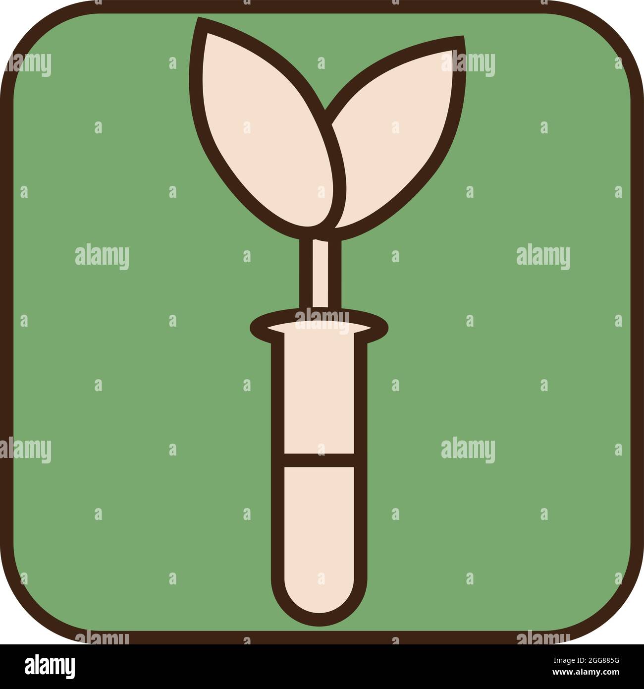 Pflanzendünger, Illustration, Vektor auf weißem Hintergrund. Stock Vektor