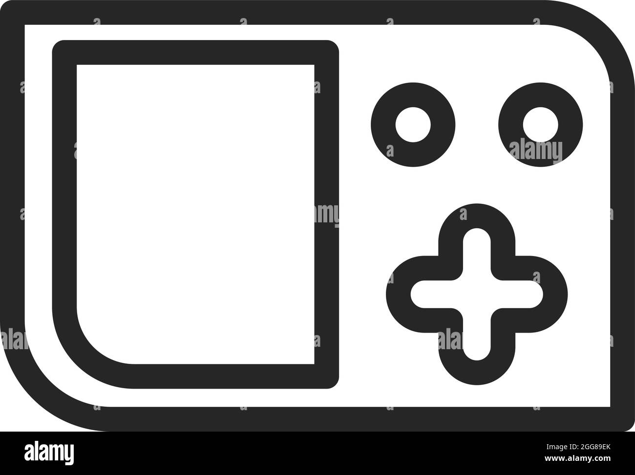 Gaming-Pad, Illustration, Vektor auf weißem Hintergrund. Stock Vektor