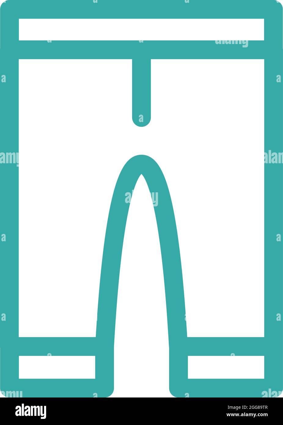 Herren kurze Hose, Illustration, Vektor auf weißem Hintergrund. Stock Vektor