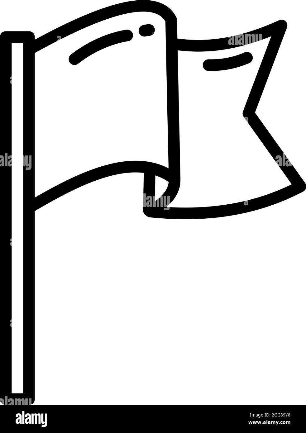 Ethnische Flagge, Illustration, Vektor auf weißem Hintergrund. Stock Vektor