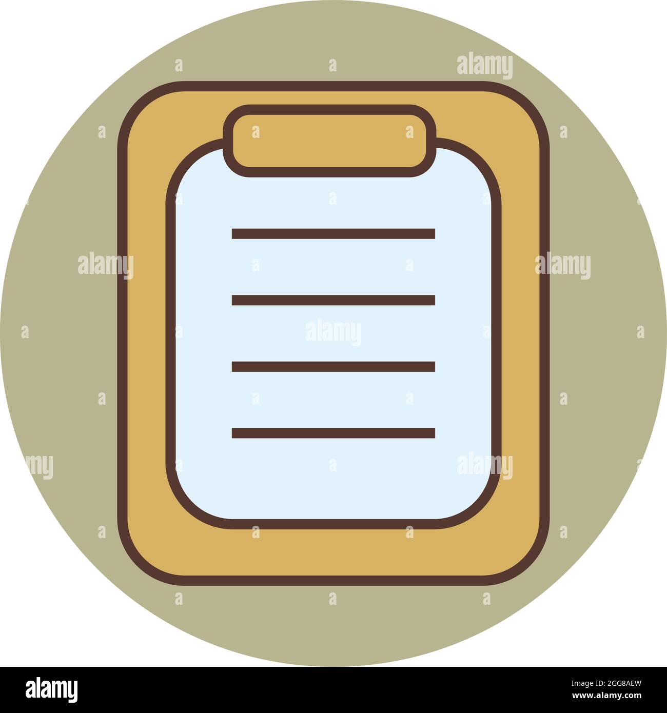 Schulcheckliste, Illustration, Vektor auf weißem Hintergrund. Stock Vektor