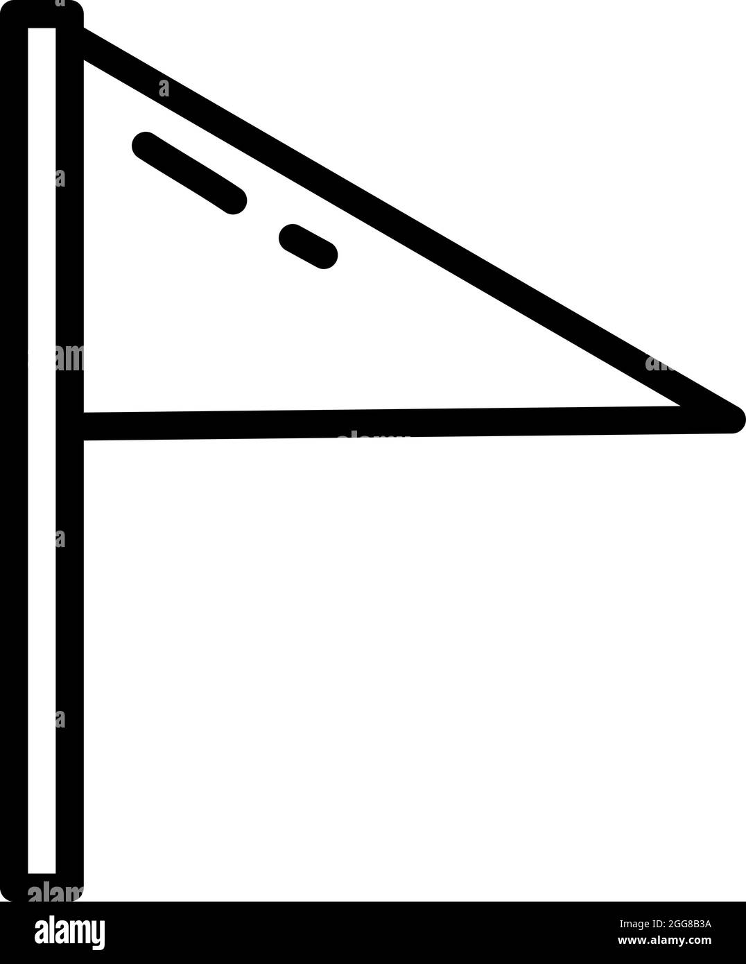 Jack-Flagge, Illustration, Vektor auf weißem Hintergrund. Stock Vektor