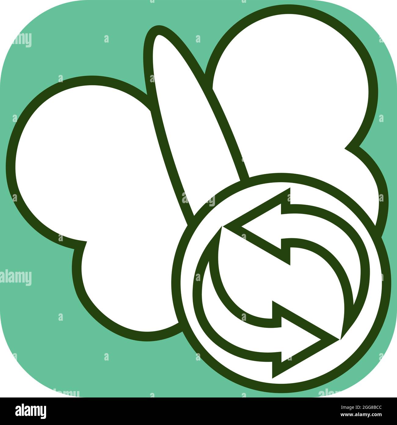 Schmetterling und Pfeile, Illustration, Vektor auf weißem Hintergrund. Stock Vektor