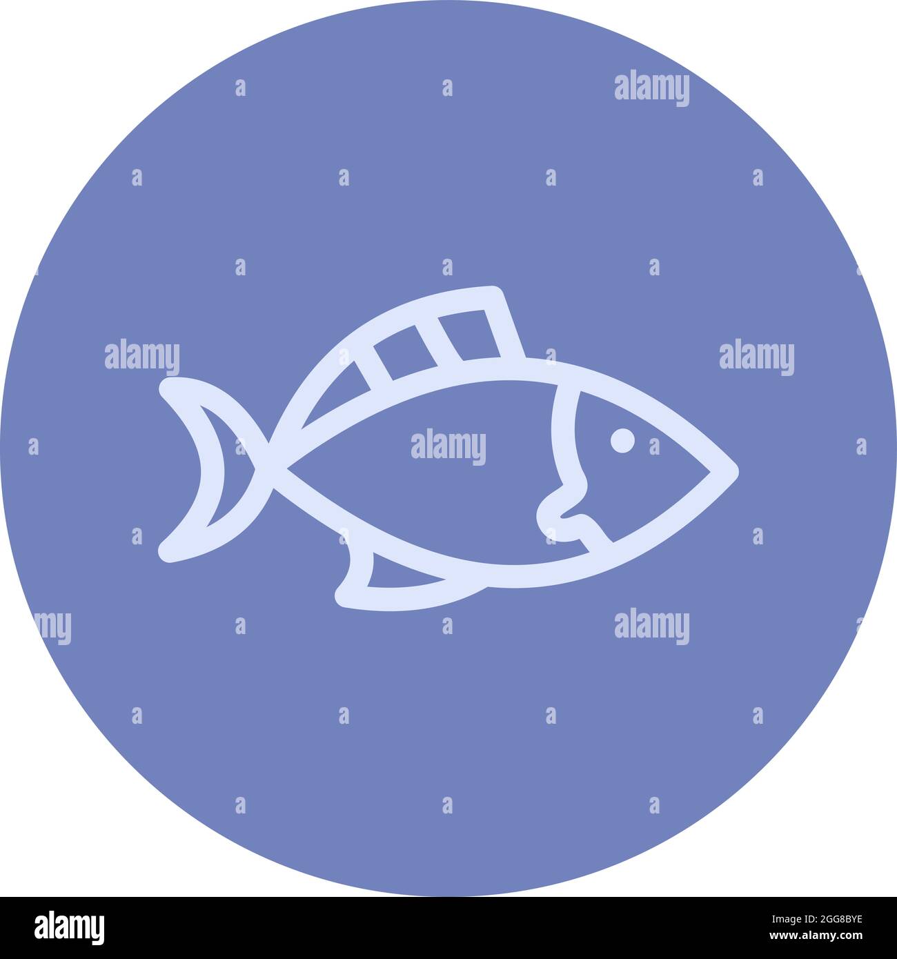 Zebrafisch, Illustration, Vektor auf weißem Hintergrund. Stock Vektor