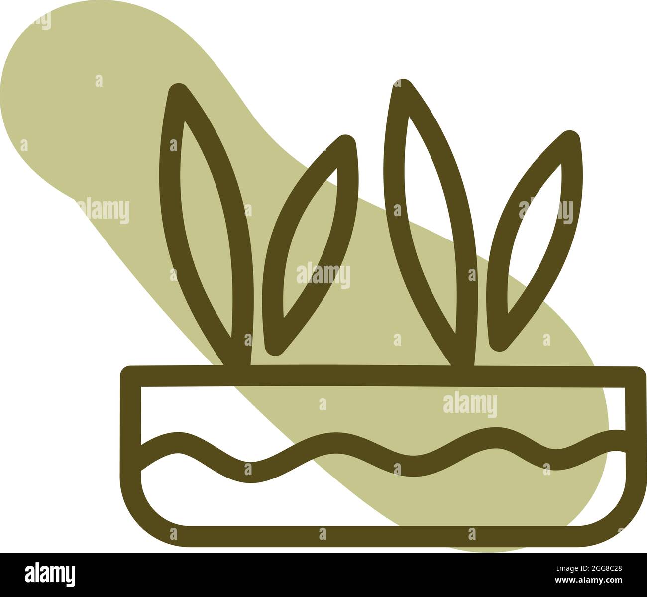 Pflanzen im Garten, Illustration, Vektor auf weißem Hintergrund. Stock Vektor