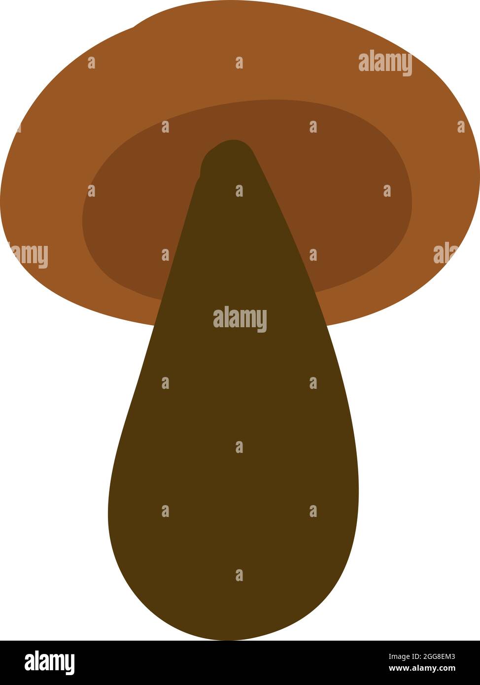 Crimino-Pilz, Illustration, Vektor auf weißem Hintergrund. Stock Vektor