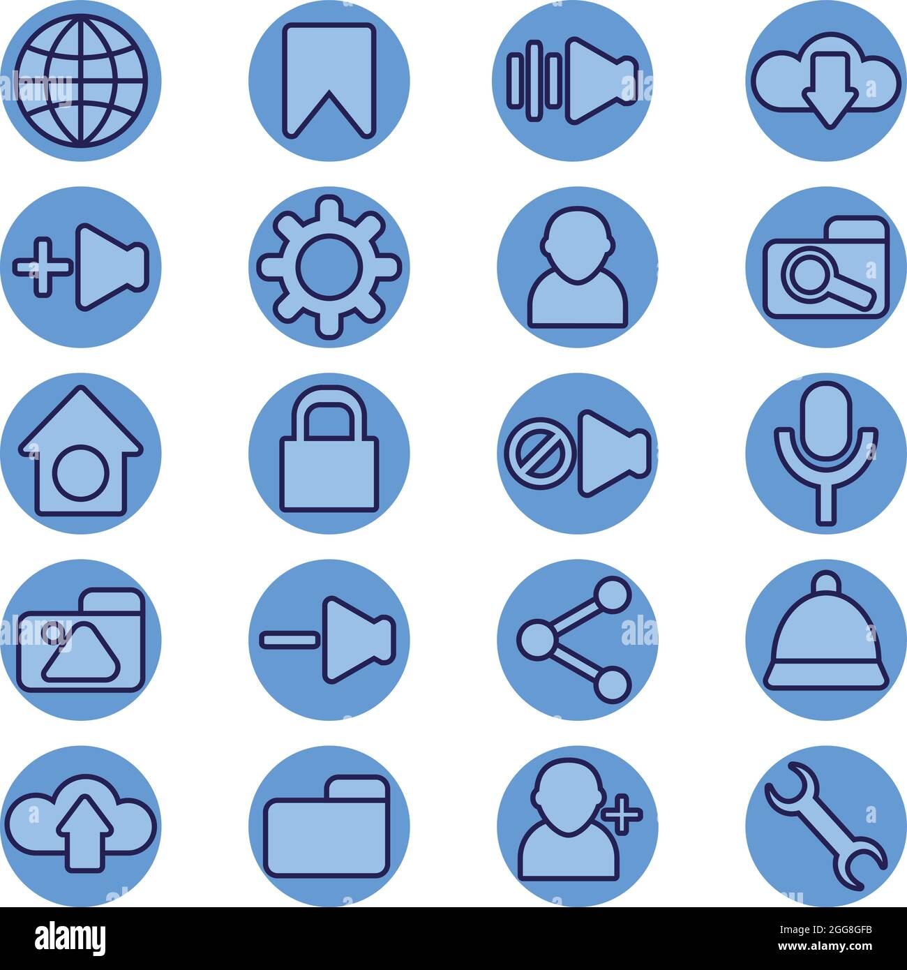 Webbrowser, Illustration, Vektor auf weißem Hintergrund. Stock Vektor