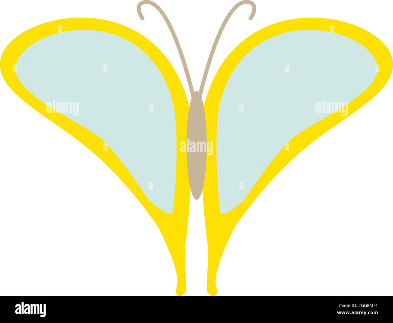 Schmetterling mit lebendigen Farben, Illustration, Vektor, auf einem weißen Hintergrund. Stock Vektor
