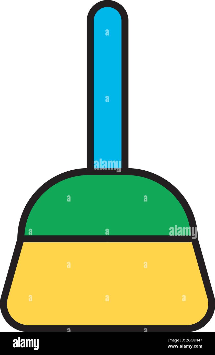 Kleiner Reinigungsbeer, Illustration, Vektor, auf weißem Hintergrund. Stock Vektor