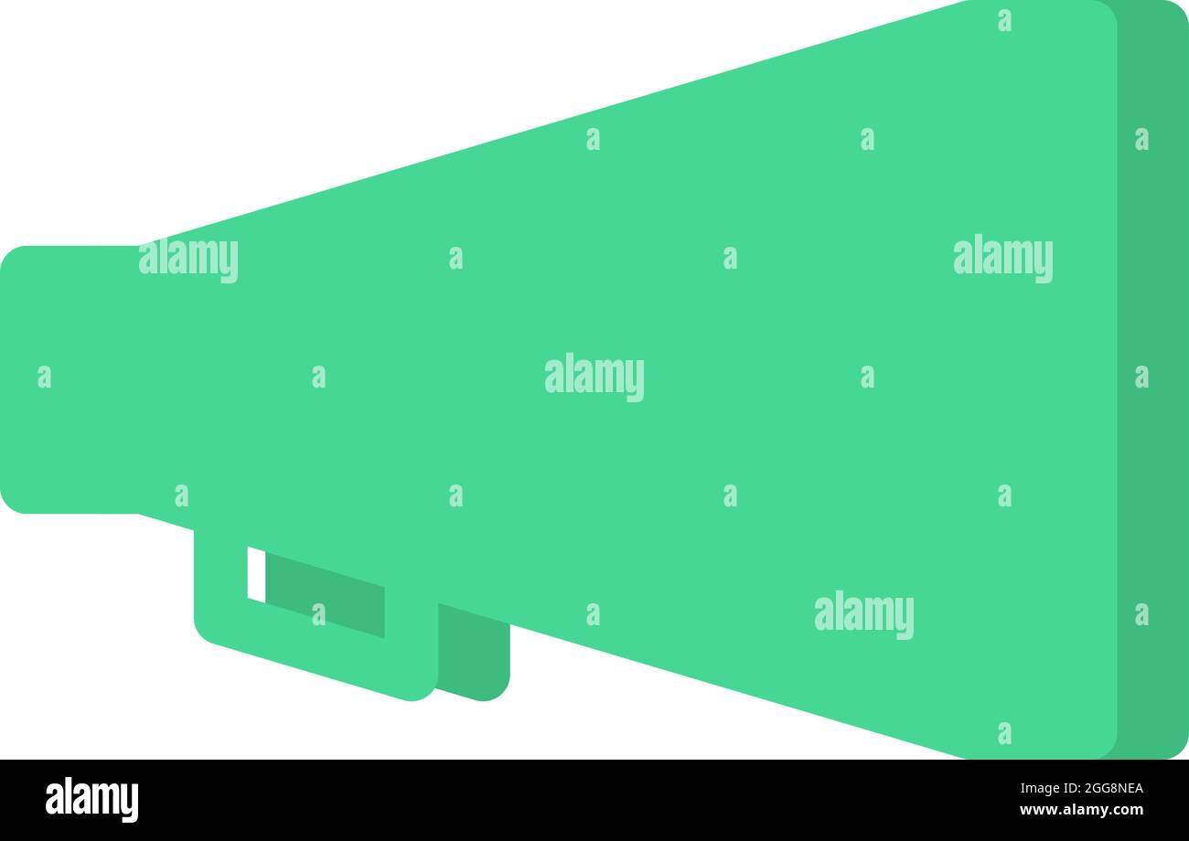 Megaphon-Symbol, Illustration, Vektor, auf weißem Hintergrund. Stock Vektor