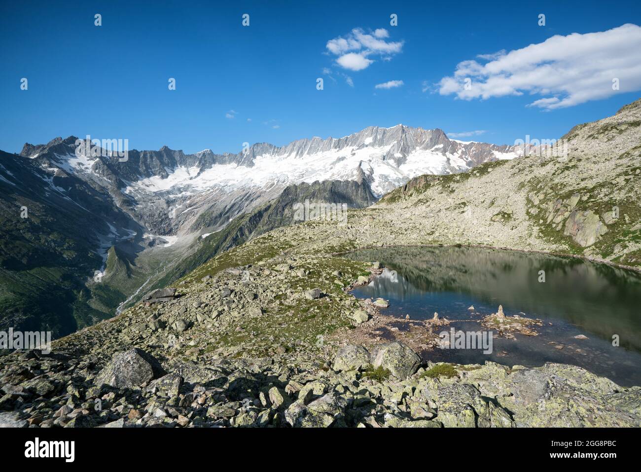 Bergsee Gletschersee bei der Göscheneralp, Schweiz, Alpen Stockfoto
