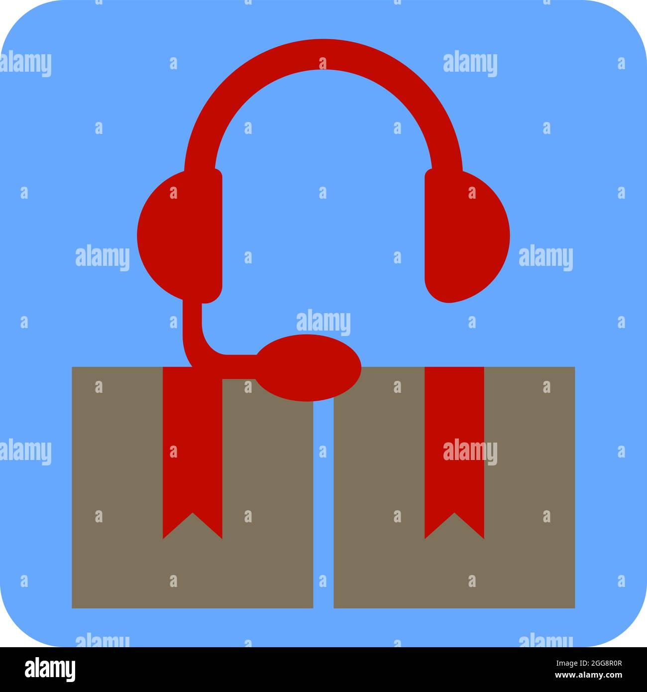 Online-Versand, Illustration, Vektor, auf weißem Hintergrund. Stock Vektor