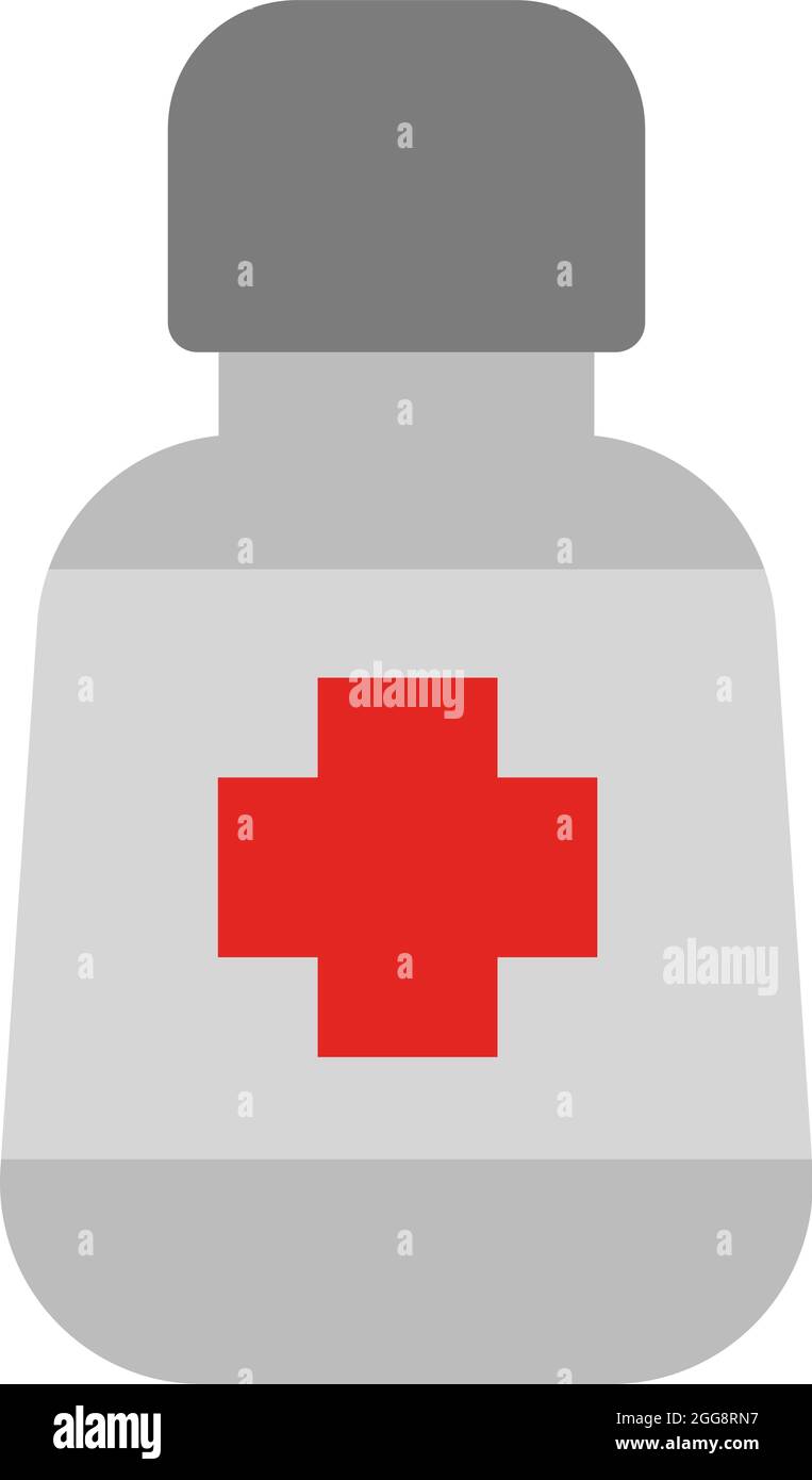 Krankenhausalkohol, Illustration, Vektor, auf weißem Hintergrund. Stock Vektor Krankenhausalkohol, Illustration, Vektor, auf weißem Hintergrund. Stock Vektor