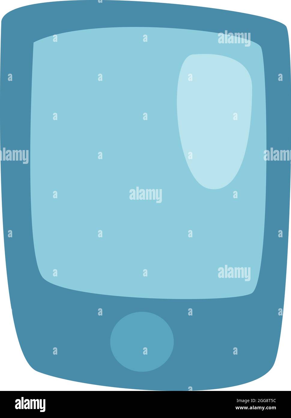 Reisetelefon, Illustration, Vektor, auf weißem Hintergrund. Stock Vektor