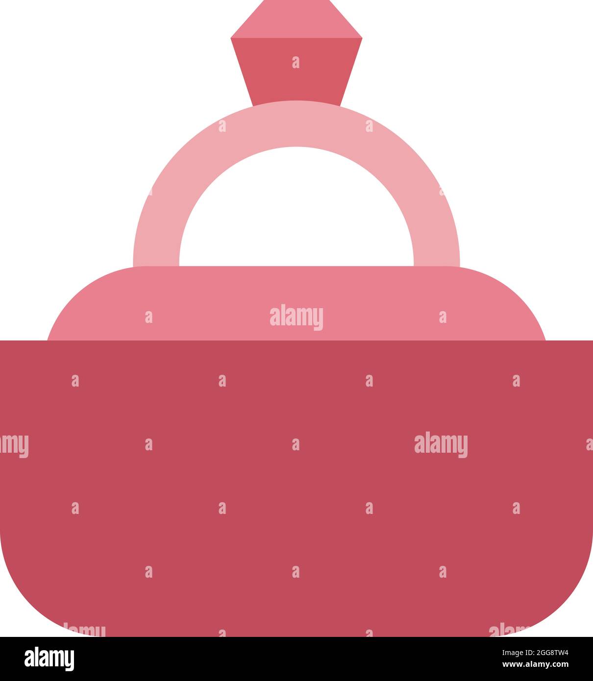 Proposal Ring, Illustration, Vektor, auf weißem Hintergrund. Stock Vektor