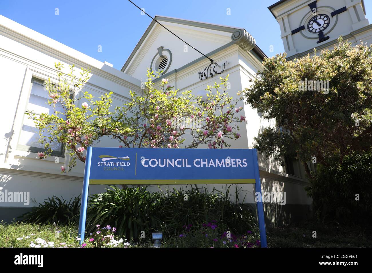 Strathfield Town Hall and Supper Room, 65 Homebush Rd, Strathfield NSW 2135 Stockfoto