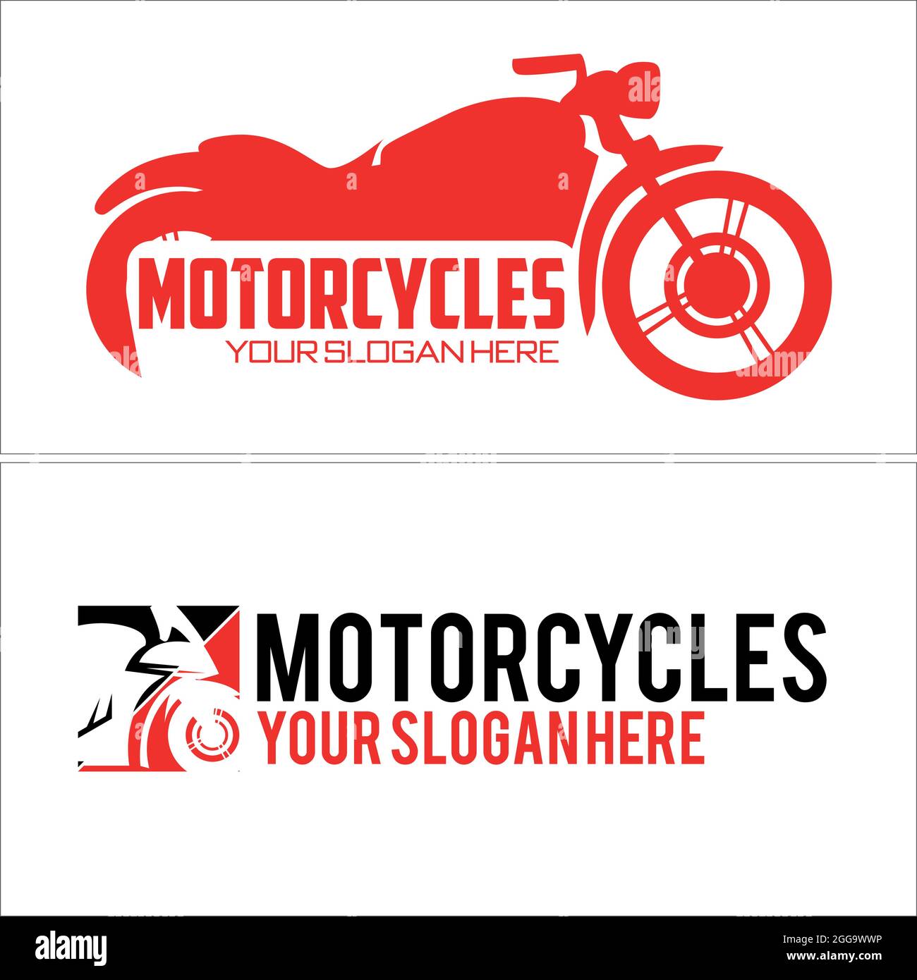Motorräder klassischen Community Service Business Logo Design Stock Vektor