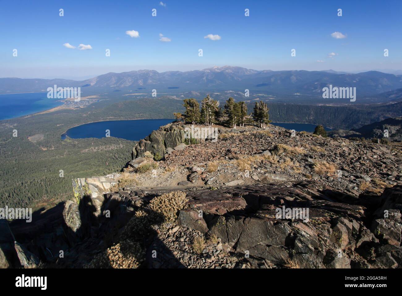 Mount Tallac Trailhead mit Blick auf Lake Tahoe, Kalifornien, USA Stockfoto