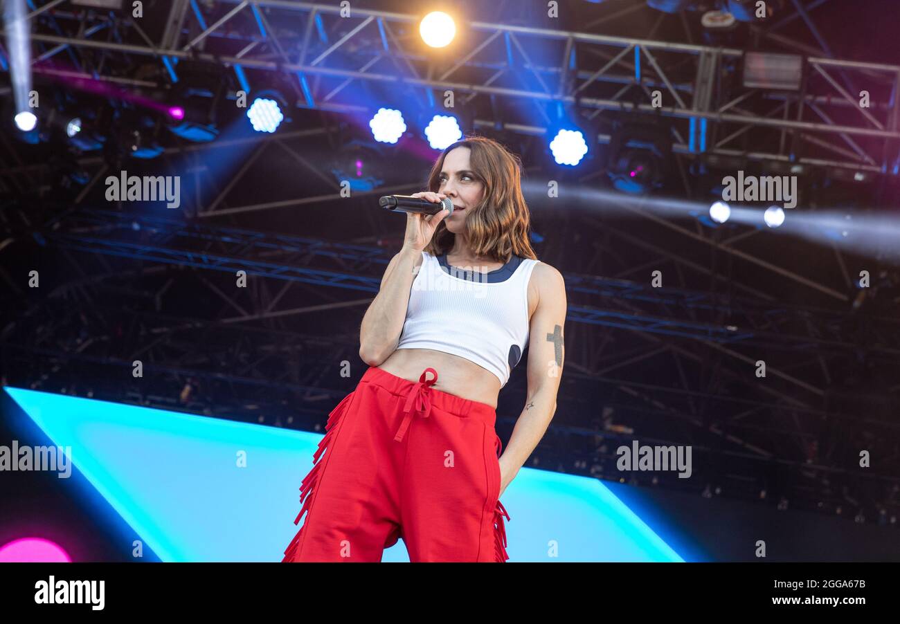 Mel C beim Victorious Festival 2021, Portsmouth, Hampshire, Großbritannien. 29 August 2021. Kredit: Charlie Raven/Alamy Live Nachrichten Stockfoto