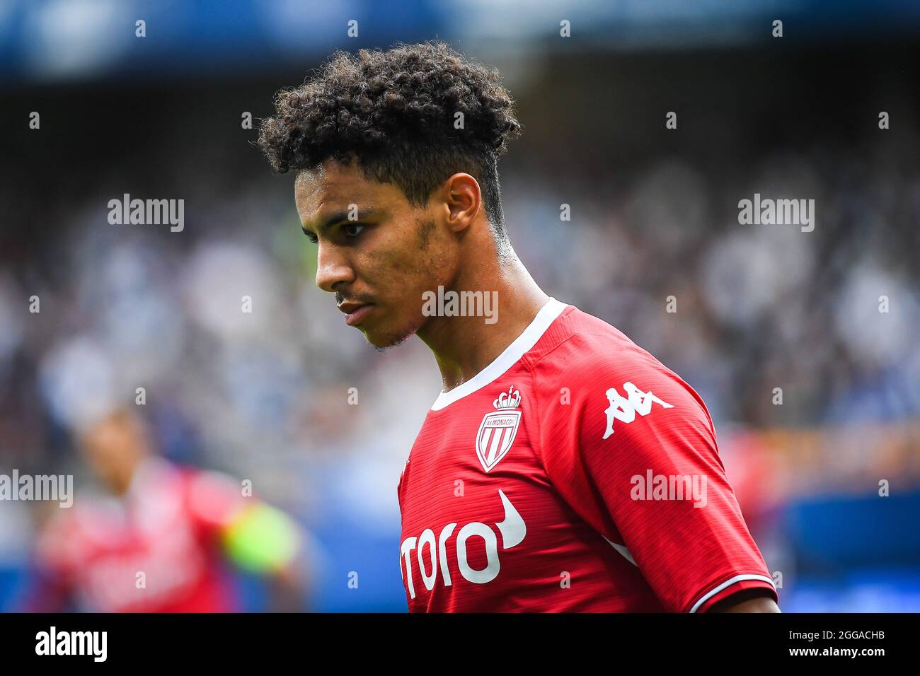 Sofiane DIOP von Monaco während des französischen Ligue-1-Fußballspiels zwischen ESTAC Troyes und AS Monaco am 29. August 2021 im Stade de L'Aube in Troyes, Frankreich - Foto Matthieu Mirville / DPPI Stockfoto