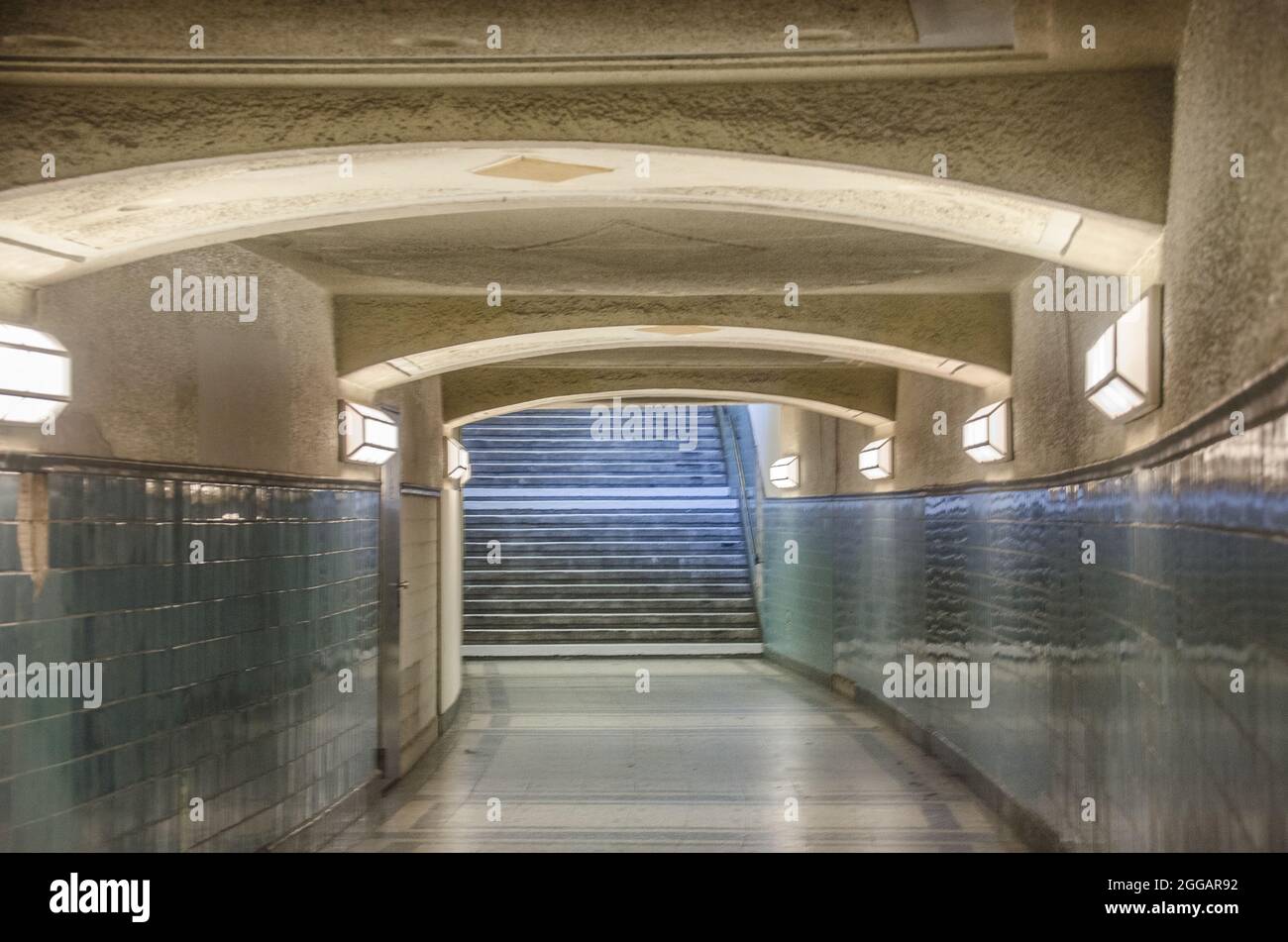 Die schönsten U-Bahnstationen Berlin-Berlin Stockfoto