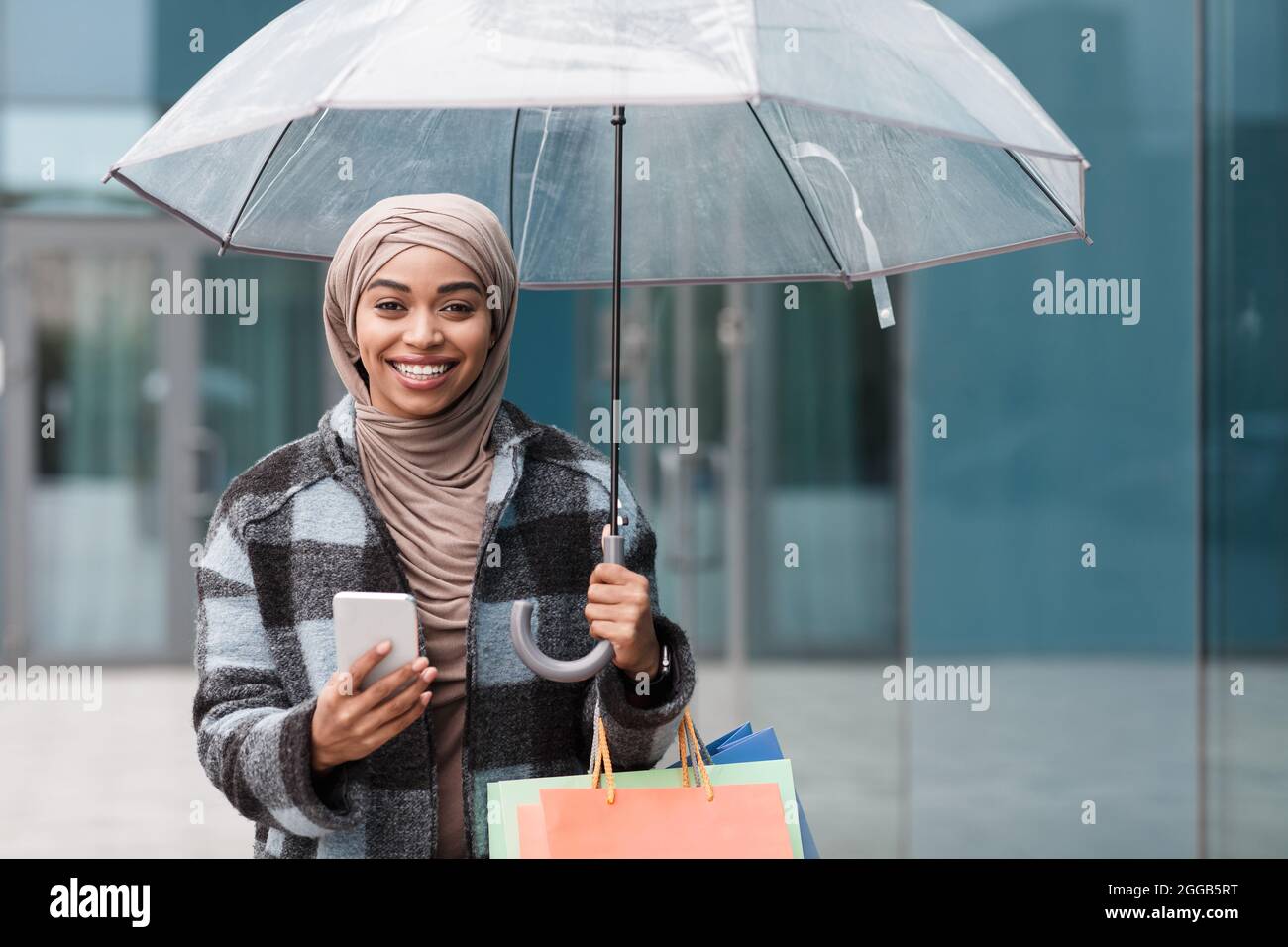 Herbstsaison mit Rabatten und Verkäufen, neue App, Online-Werbung, gutes Angebot Stockfoto