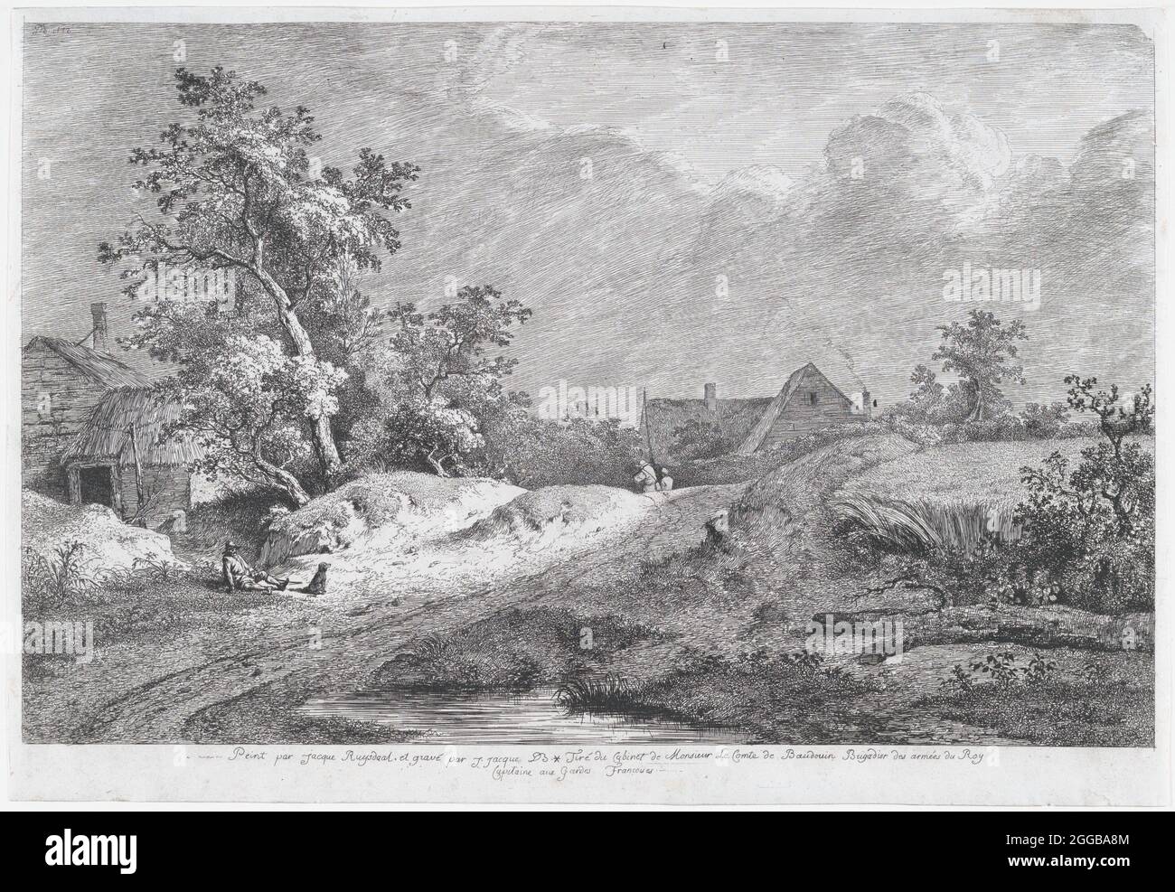 Weizenfeld, 1772. Stockfoto