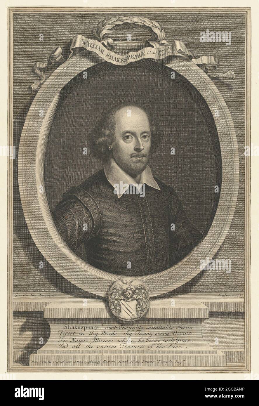 William Shakespeare, 1719. Stockfoto