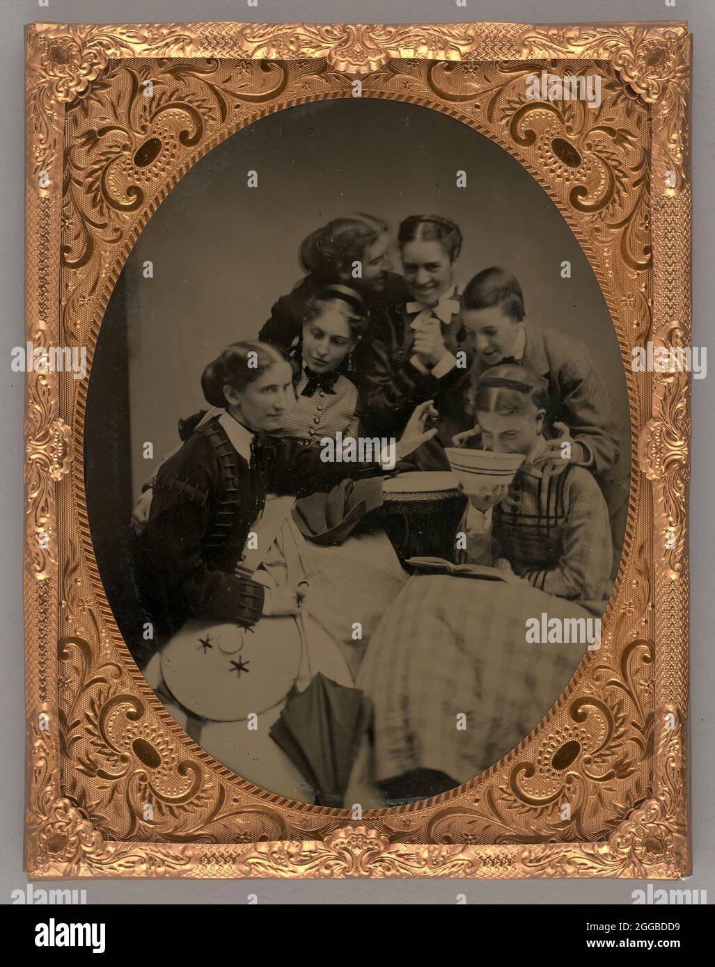 Ohne Titel (Portrait of Six Women), 1866. Ein Werk aus Tinnentyp. Stockfoto
