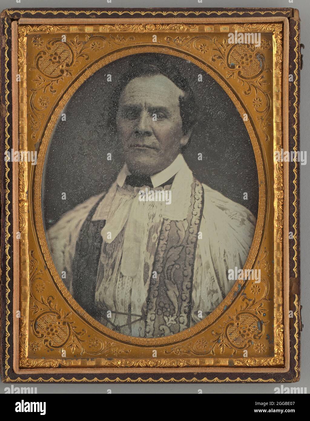 Ohne Titel (Portrait of a man), 1855. Ein Werk aus Daguerreotypie. Stockfoto