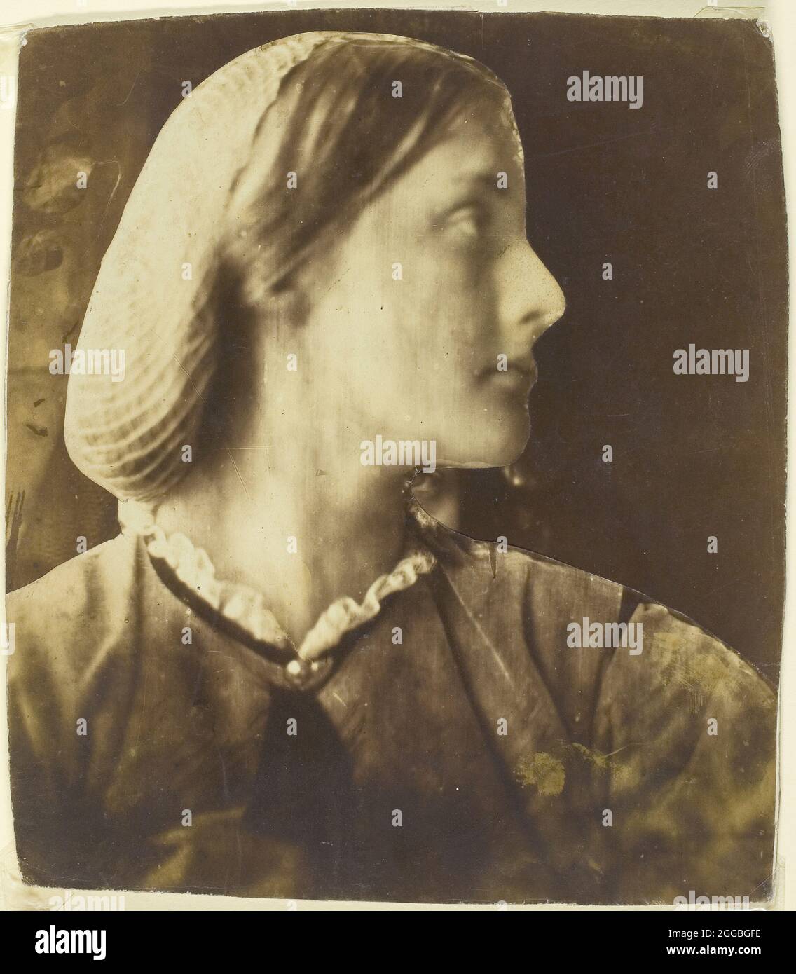 Julia Jackson, 1864. Ein Werk aus Albumen-Print-Collage. Stockfoto
