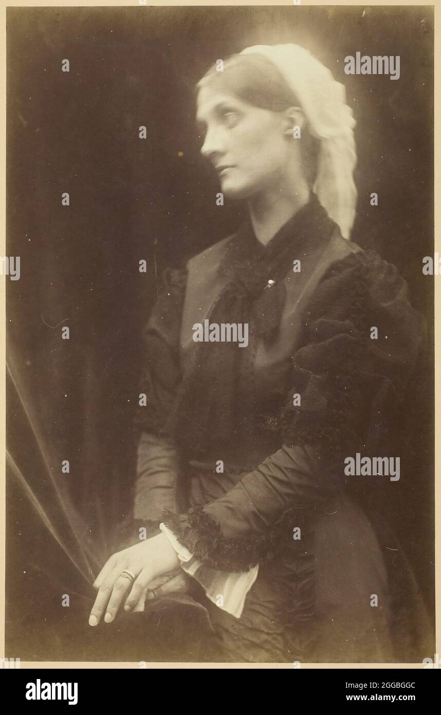 Julia Jackson, September 1874. Ein Werk aus Albumin-Druck. Stockfoto