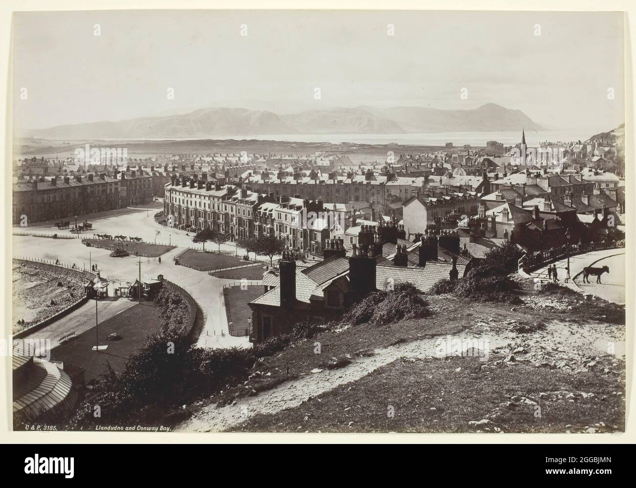 Llandudno und Conway Bay, 1860/94. Albumin-Druck. Stockfoto