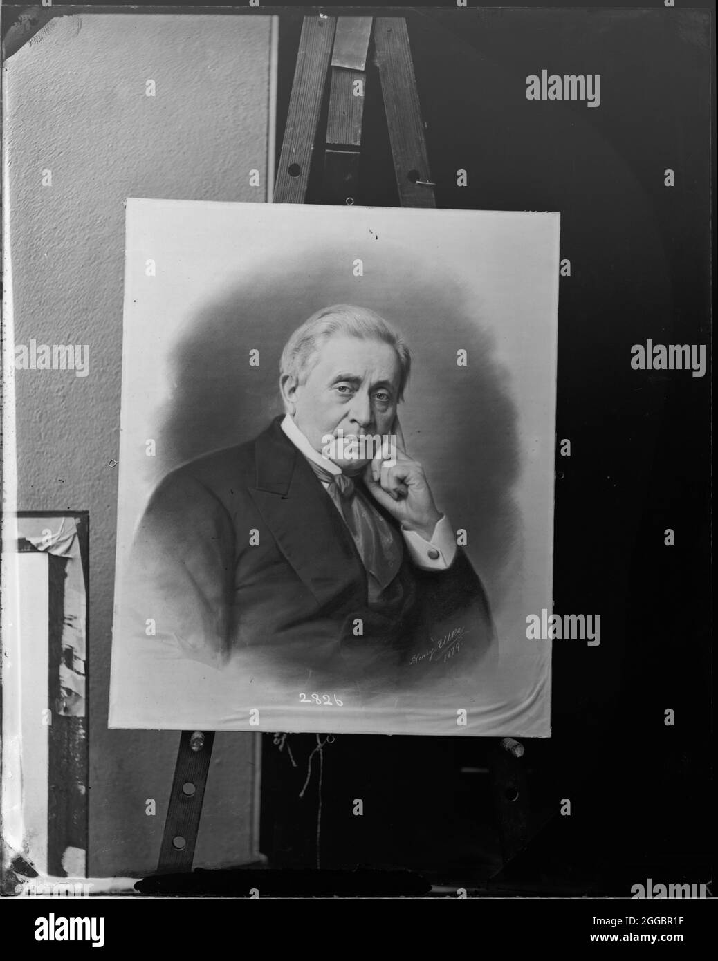 Porträt von Joseph Henry (1797-1878), 1879. Wachsmalstift-Porträt von Henry Ulke. Stockfoto