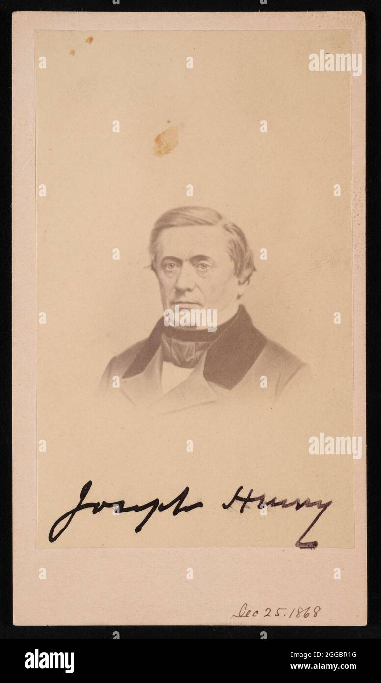 Porträt von Joseph Henry (1797-1878), 1868. Stockfoto