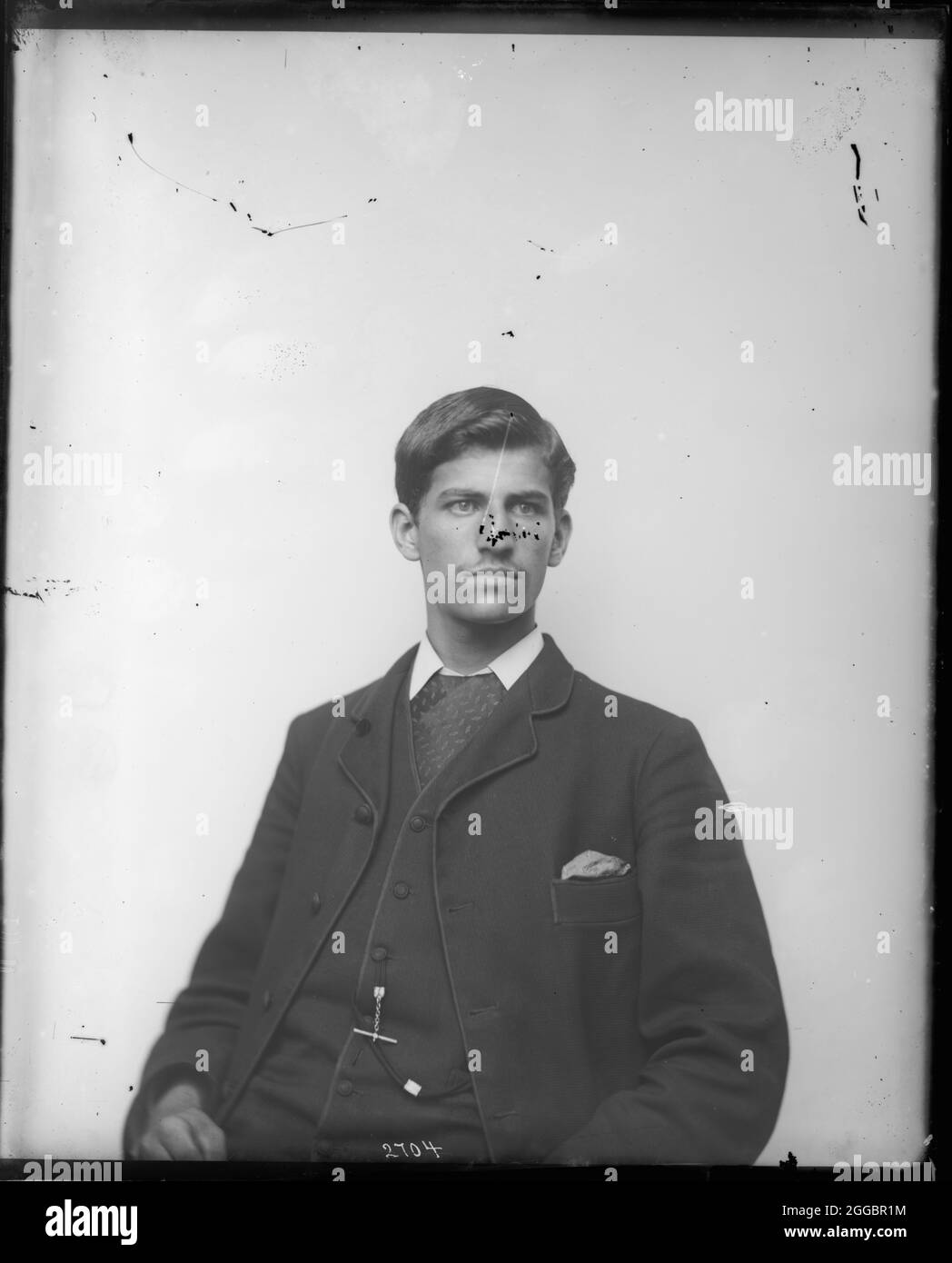 Portrait of Unidentified man in Suit, 1880er. Stockfoto