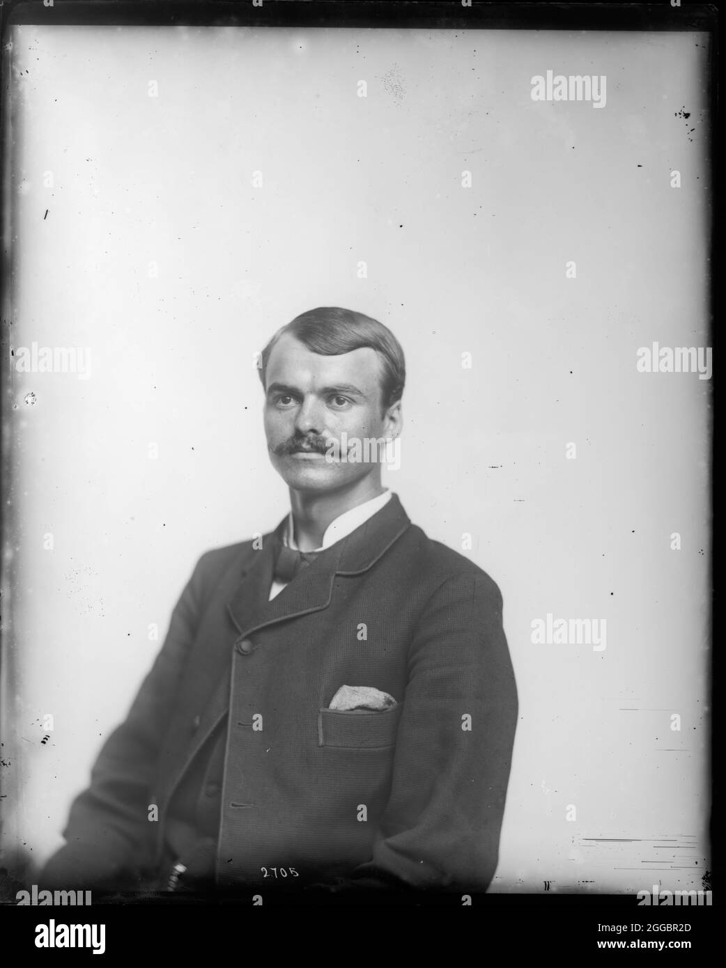 Portrait of Unidentified man in Suit, 1880er. Stockfoto