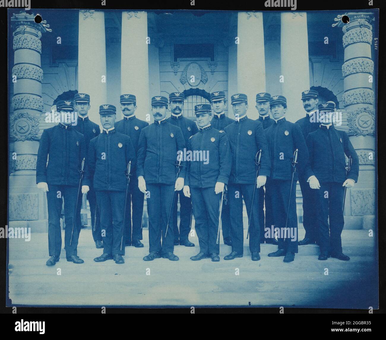 Panamerikanische Ausstellung, Buffalo, New York, 1901, 1901. Gruppenportrait der United States Government Guard Force. Stockfoto