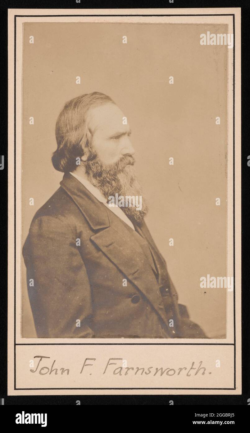 Porträt von John Franklin Farnsworth (1820-1897), vor 1897. Stockfoto