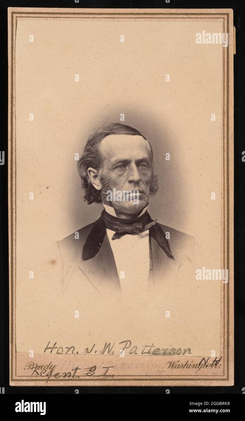Porträt von James Willis Patterson (1823-1893), vor 1869. Stockfoto