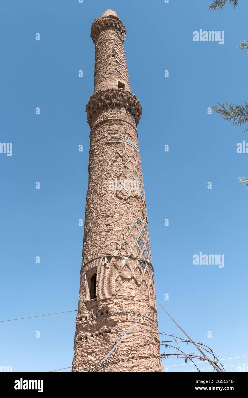 Die Minarette Von Musalla Ruiniert, Herat Afghanistan Stockfoto
