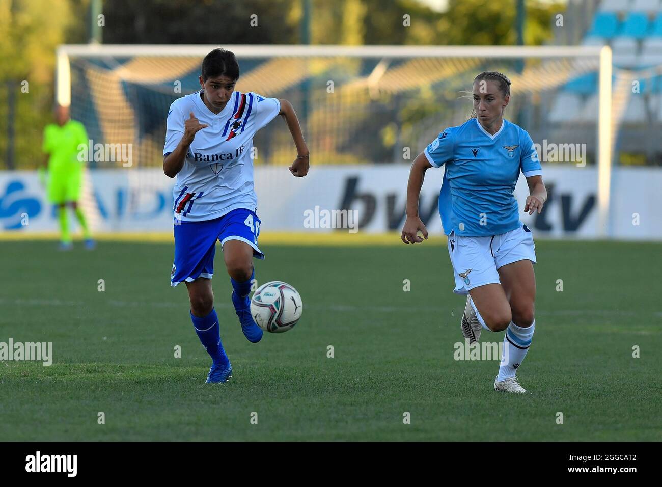 Formello, Italien. August 2021. Cuschieri während der Serie EIN Spiel zwischen SS LAZIO und UC SAMPDORIA im stadio Mirko Fersini Formello am 29. August 2021 in Formello, Italien. (Foto von Domenico Cippitelli/Pacific Press) Quelle: Pacific Press Media Production Corp./Alamy Live News Stockfoto