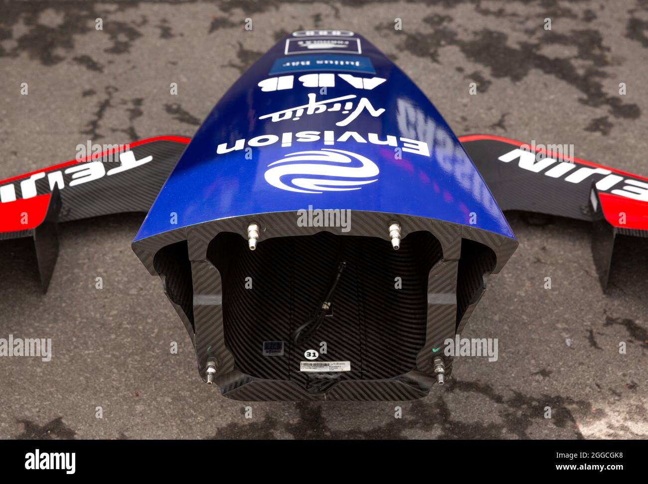 Puebla, Mexiko - 19. Juni 2021: Autodromo Miguel E. Abed. AIMA, CBMM Niobium Puebla E-Prix. Nick Cassidy Auto Nose No. 37, von Envision Virgin Racing. Beim CBMM Niobium Puebla E-Prix. Stockfoto